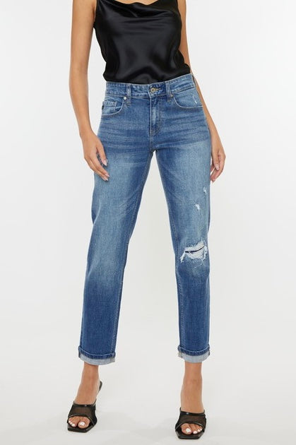 Stella Mid Rise Boyfriend Denim