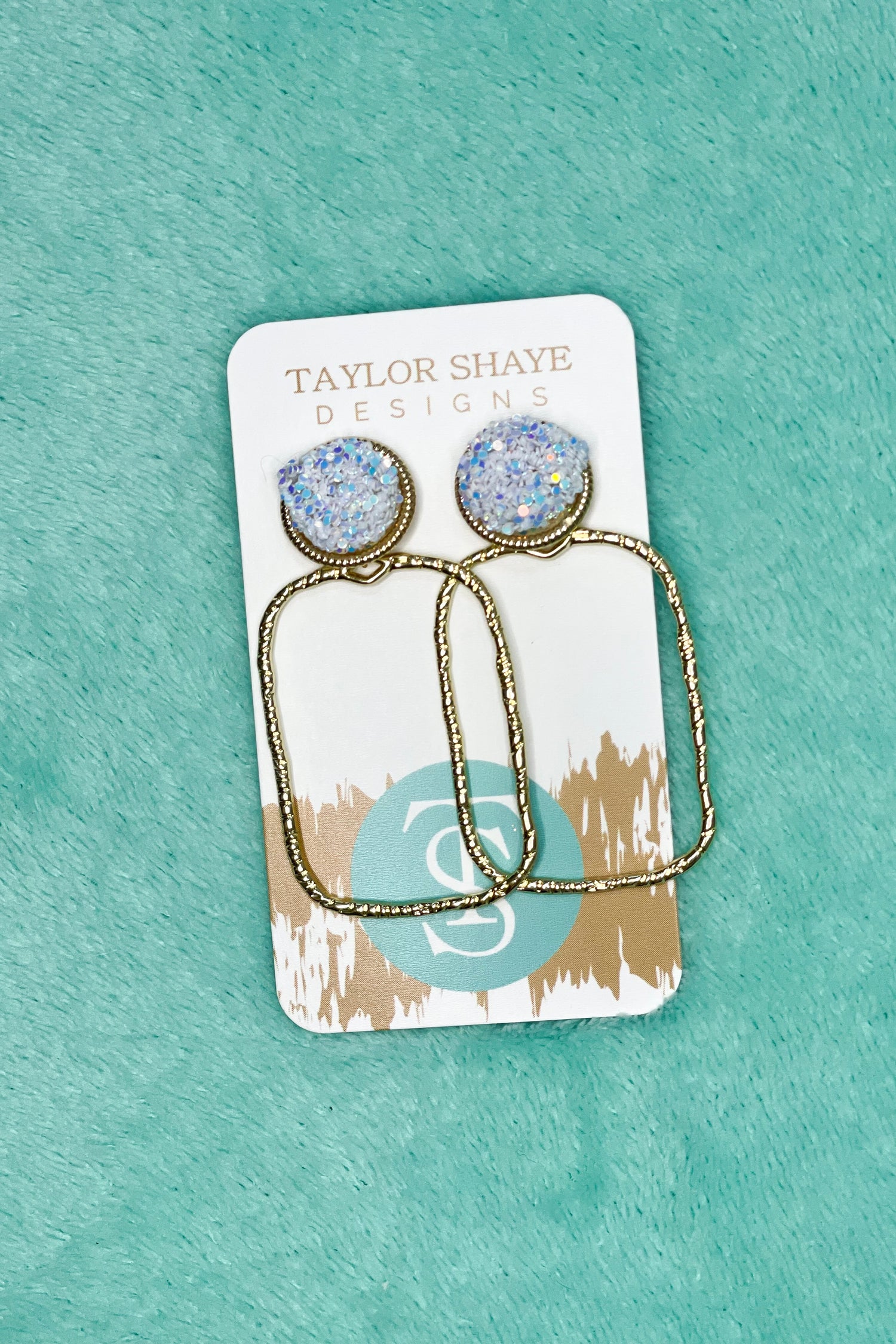 Taylor Shaye Glitter Top Hoops