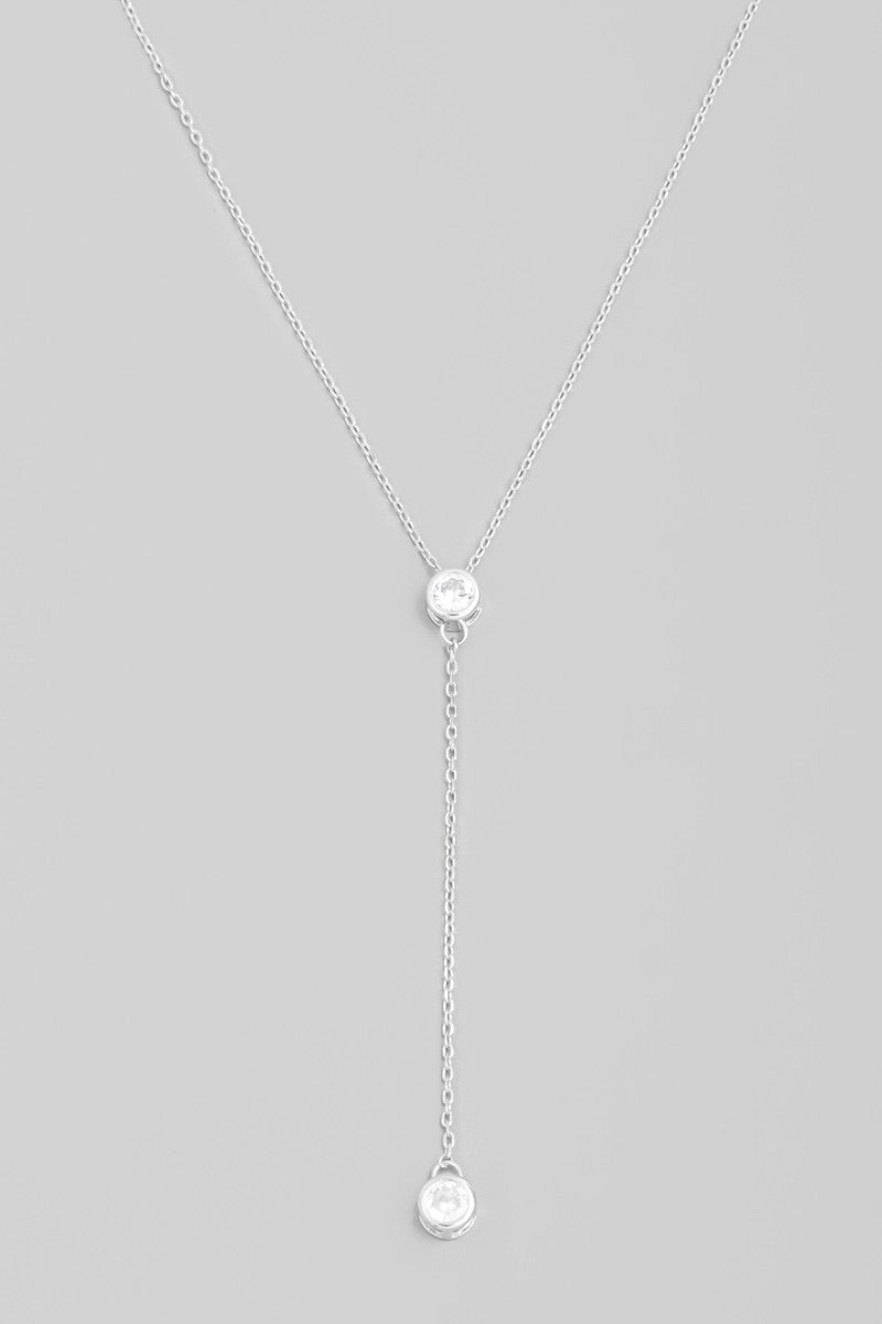 Dainty Stud Y Necklace