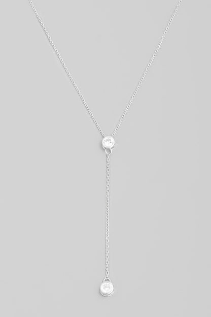 Dainty Stud Y Necklace