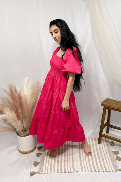 Poppy Puff Sleeve Dress